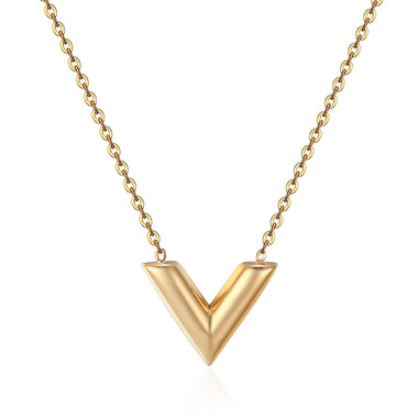 Lovely V Pendant Necklace