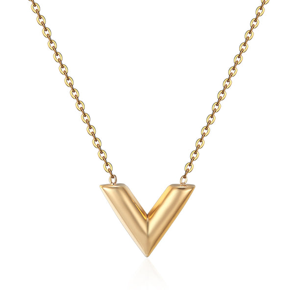 Lovely V Pendant Necklace