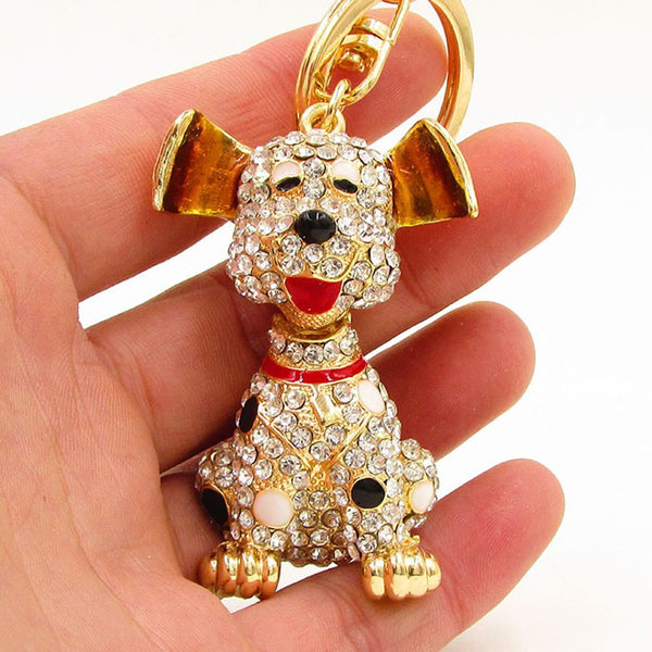 Bling Puppy Keychain