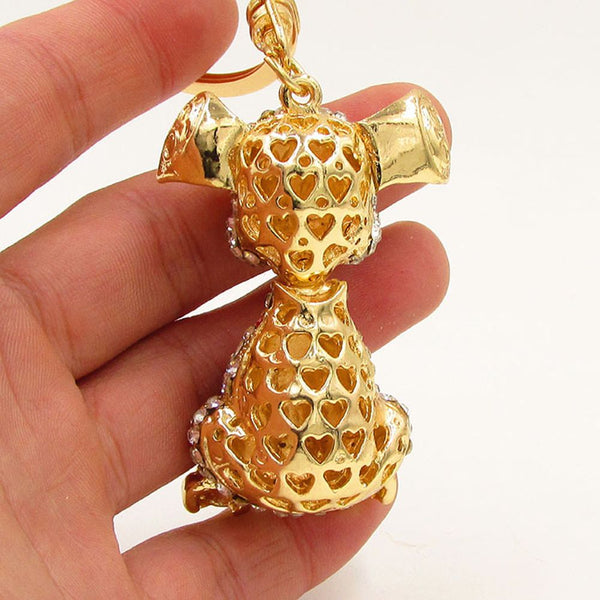 Bling Puppy Keychain